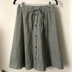 A-Line midi skirt
